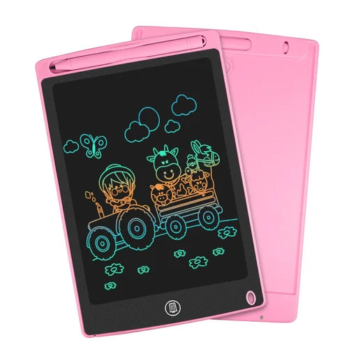 LCD Panel Colorful Writing Tablet (Pink)